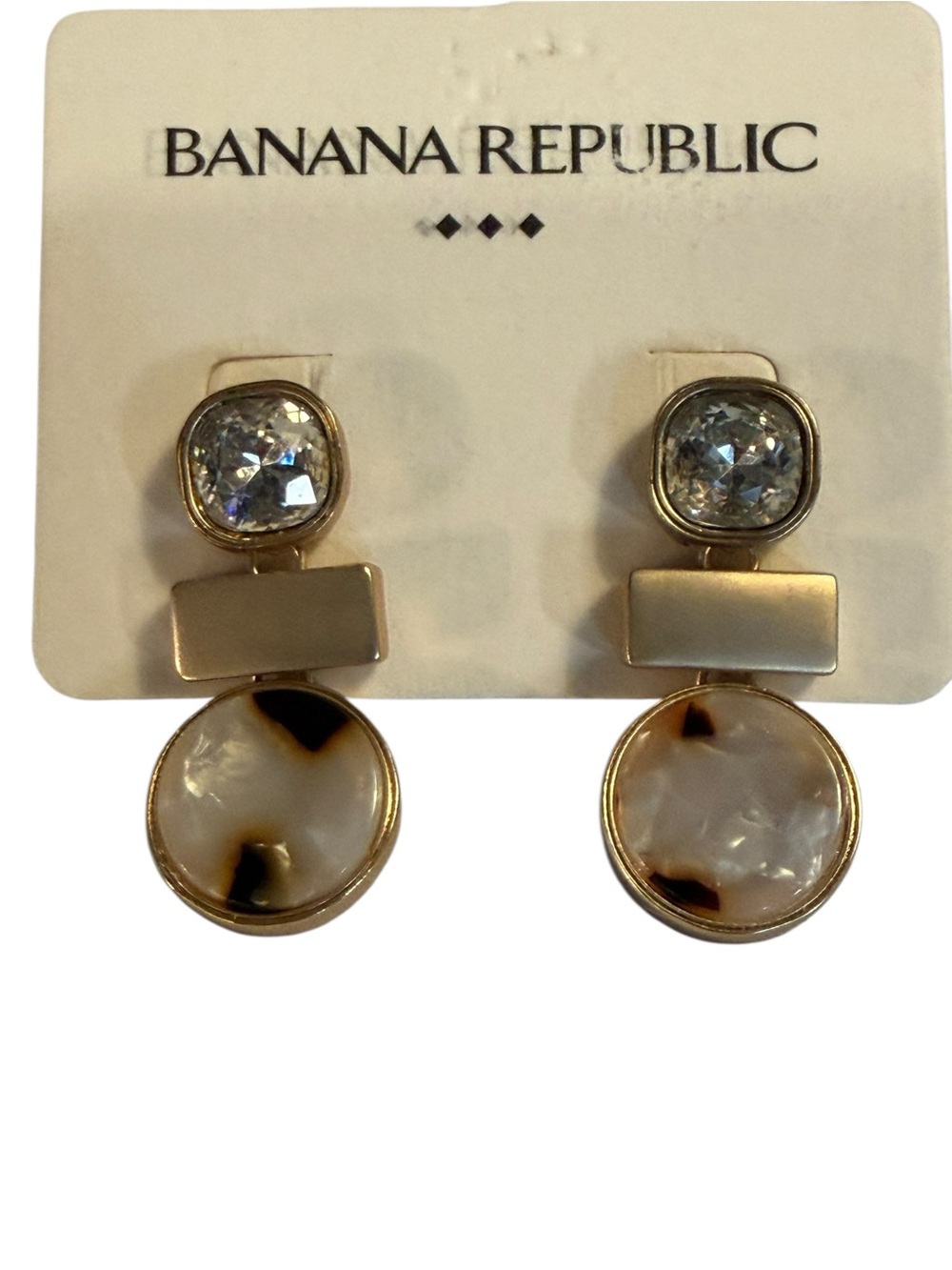 Banana Republic Triple Tier Post Earrings NWT - Picture 4 of 4